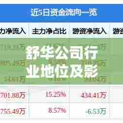 舒华公司行业地位及影响力解析，揭秘排名背后的实力与影响力