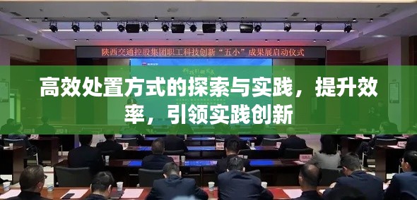 高效处置方式的探索与实践,提升效率,引领实践创新