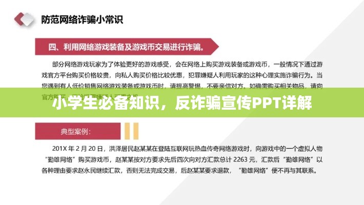 小学生必备知识,反诈骗宣传PPT详解