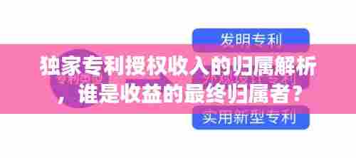 独家专利授权收入的归属解析，谁是收益的最终归属者？