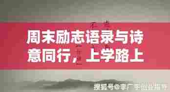 周末励志语录与诗意同行,上学路上的心灵启迪