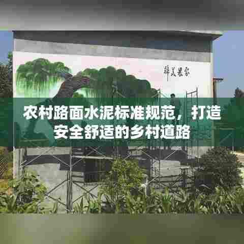 农村路面水泥标准规范，打造安全舒适的乡村道路