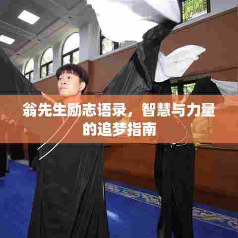 翁先生励志语录，智慧与力量的追梦指南