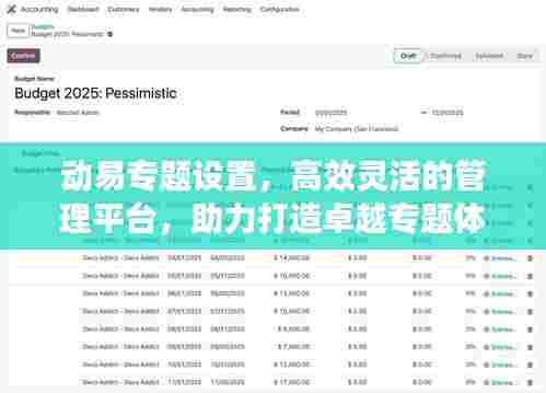 动易专题设置,高效灵活的管理平台,助力打造卓越专题体验