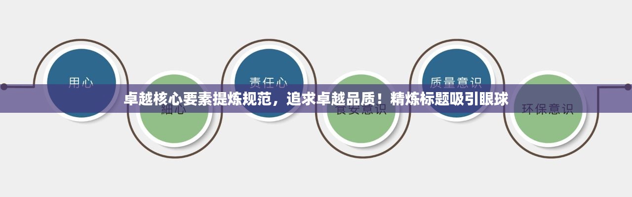 卓越核心要素提炼规范,追求卓越品质!精炼标题吸引眼球