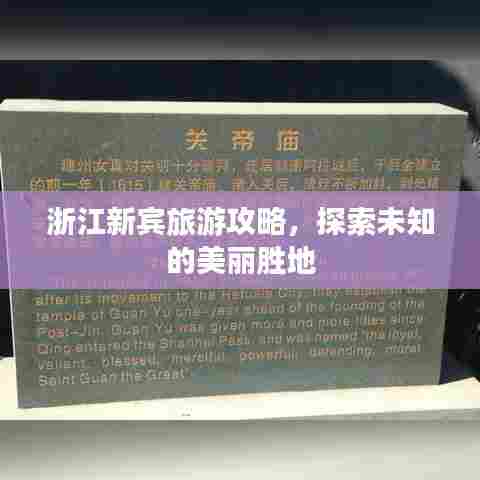 浙江新宾旅游攻略，探索未知的美丽胜地