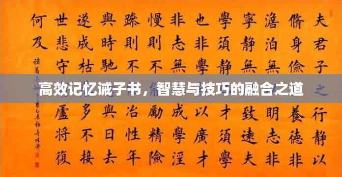 高效记忆诫子书,智慧与技巧的融合之道