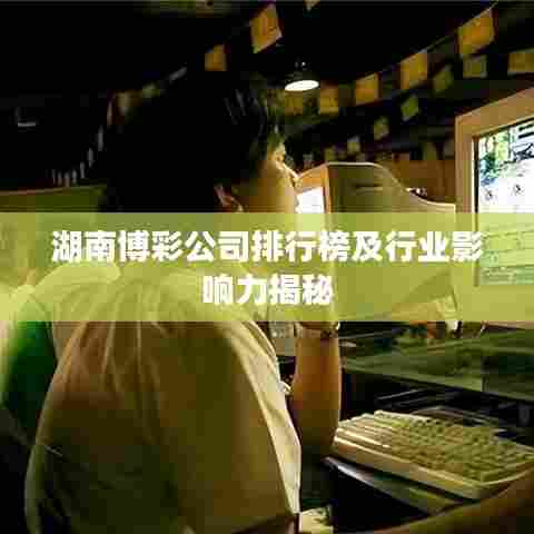 湖南博彩公司排行榜及行业影响力揭秘