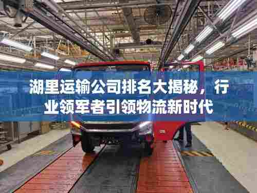 湖里运输公司排名大揭秘,行业领军者引领物流新时代