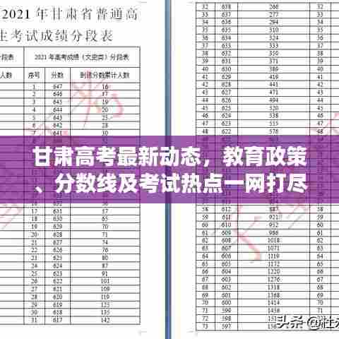 甘肃高考最新动态,教育政策、分数线及考试热点一网打尽!