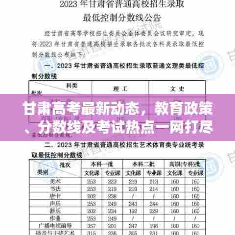 甘肃高考最新动态,教育政策、分数线及考试热点一网打尽!