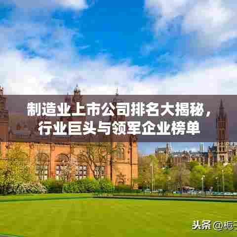 制造业上市公司排名大揭秘,行业巨头与领军企业榜单
