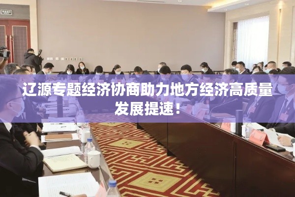 辽源专题经济协商助力地方经济高质量发展提速!