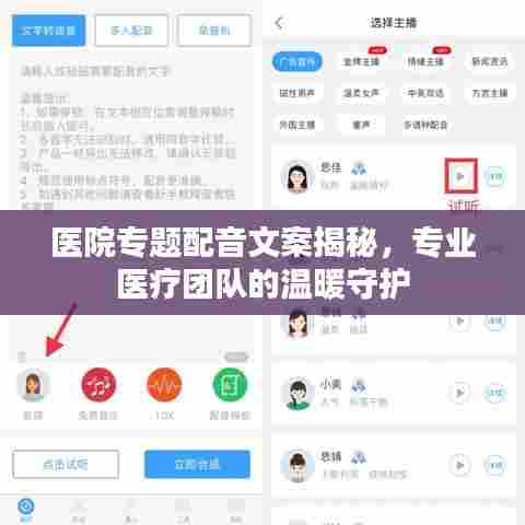 医院专题配音文案揭秘，专业医疗团队的温暖守护