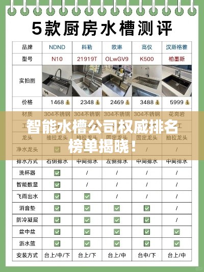智能水槽公司权威排名榜单揭晓!