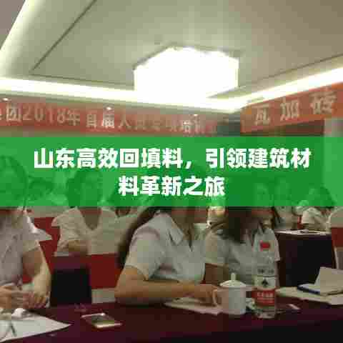 山东高效回填料,引领建筑材料革新之旅