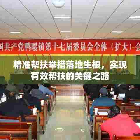 精准帮扶举措落地生根，实现有效帮扶的关键之路