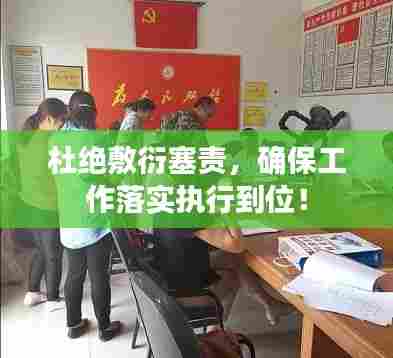 杜绝敷衍塞责，确保工作落实执行到位！