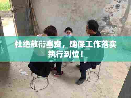 杜绝敷衍塞责,确保工作落实执行到位!