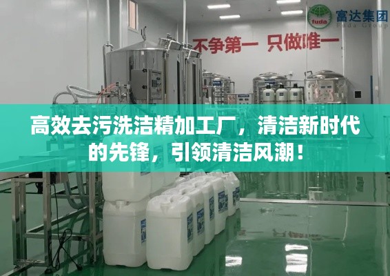 高效去污洗洁精加工厂，清洁新时代的先锋，引领清洁风潮！