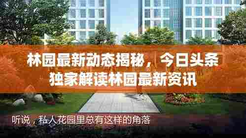 林园最新动态揭秘，今日头条独家解读林园最新资讯