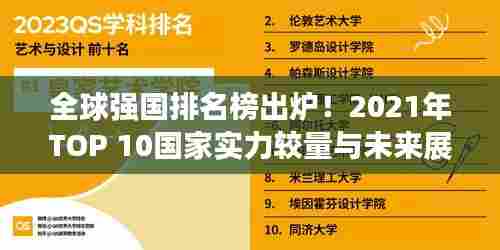 全球强国排名榜出炉!2021年TOP 10国家实力较量与未来展望